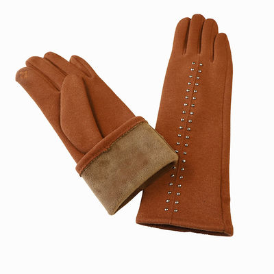 Bulk Luxury Full Finger Winter Warm Gloves Rivet Texting Touch Screen