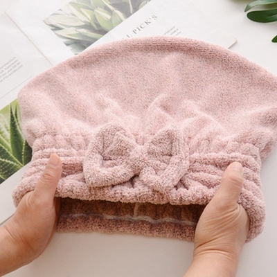 Sgs Custom Bamboo 400gsm Microfiber Turban Towel Dry Hair