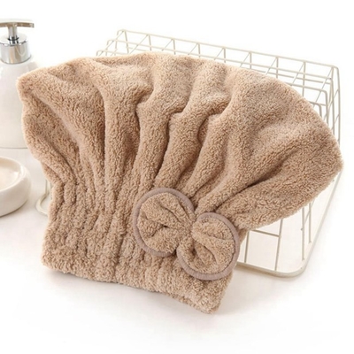 OEM Colored Super Absorbent Hair Towel Microfibre Head Towel After Shower