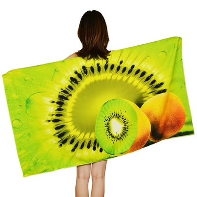 Sand Free 70x140cm Microfiber Beach Towel With Logo Custom Print