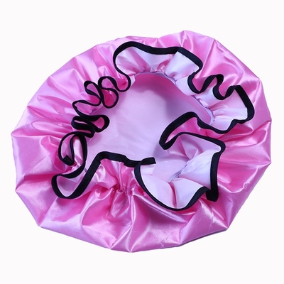 Mixed Layers Bathing Waterproof Shower Cap Color Printing 12x32cm