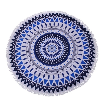 Large 150cm Round Microfiber Beach Towel 240gsm